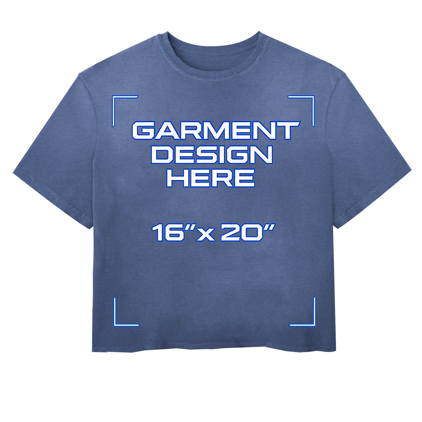Custom Blue Vintage Tee