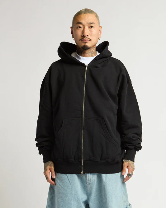 Custom Black French Terry Zip Up