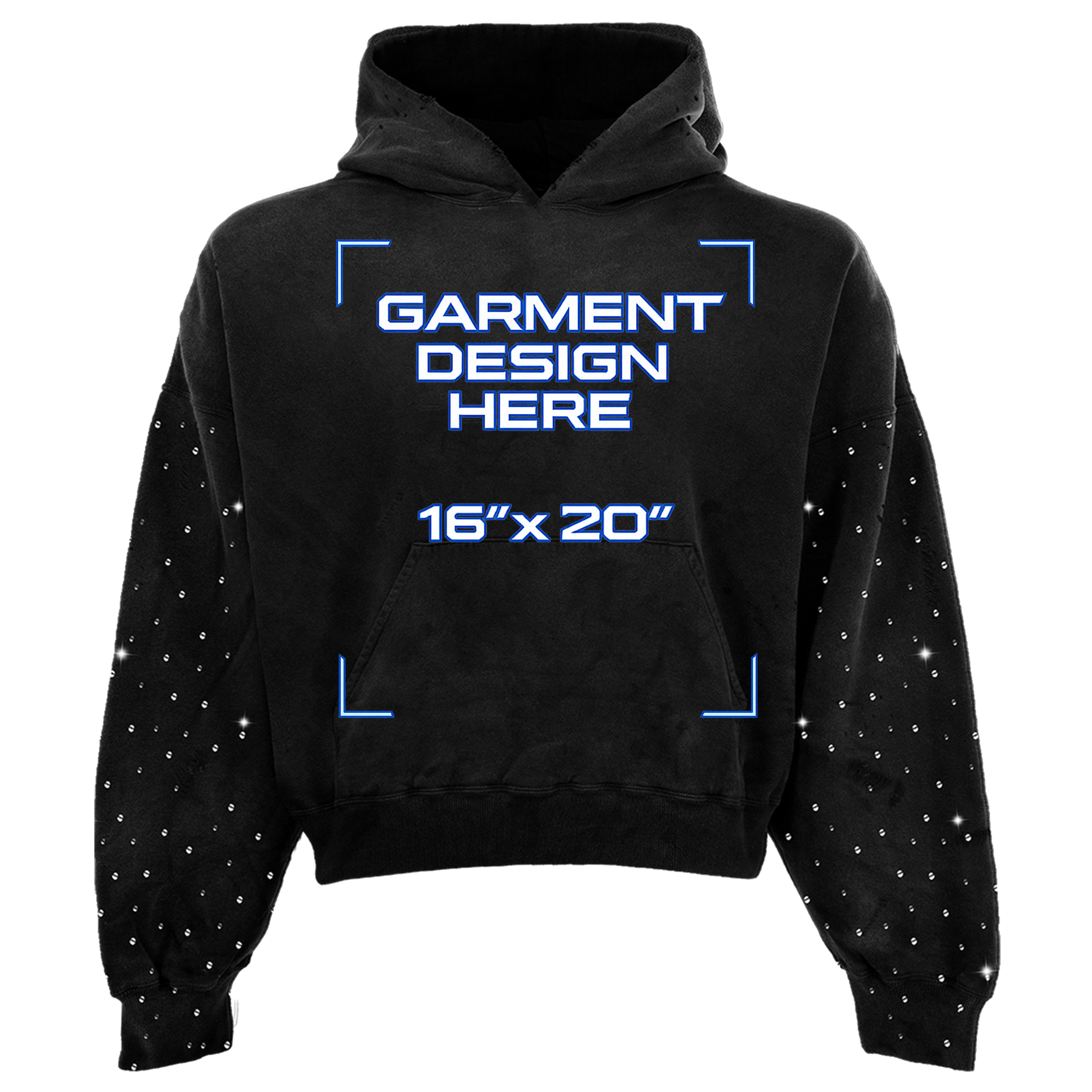 Custom Rhinestone Hoodie