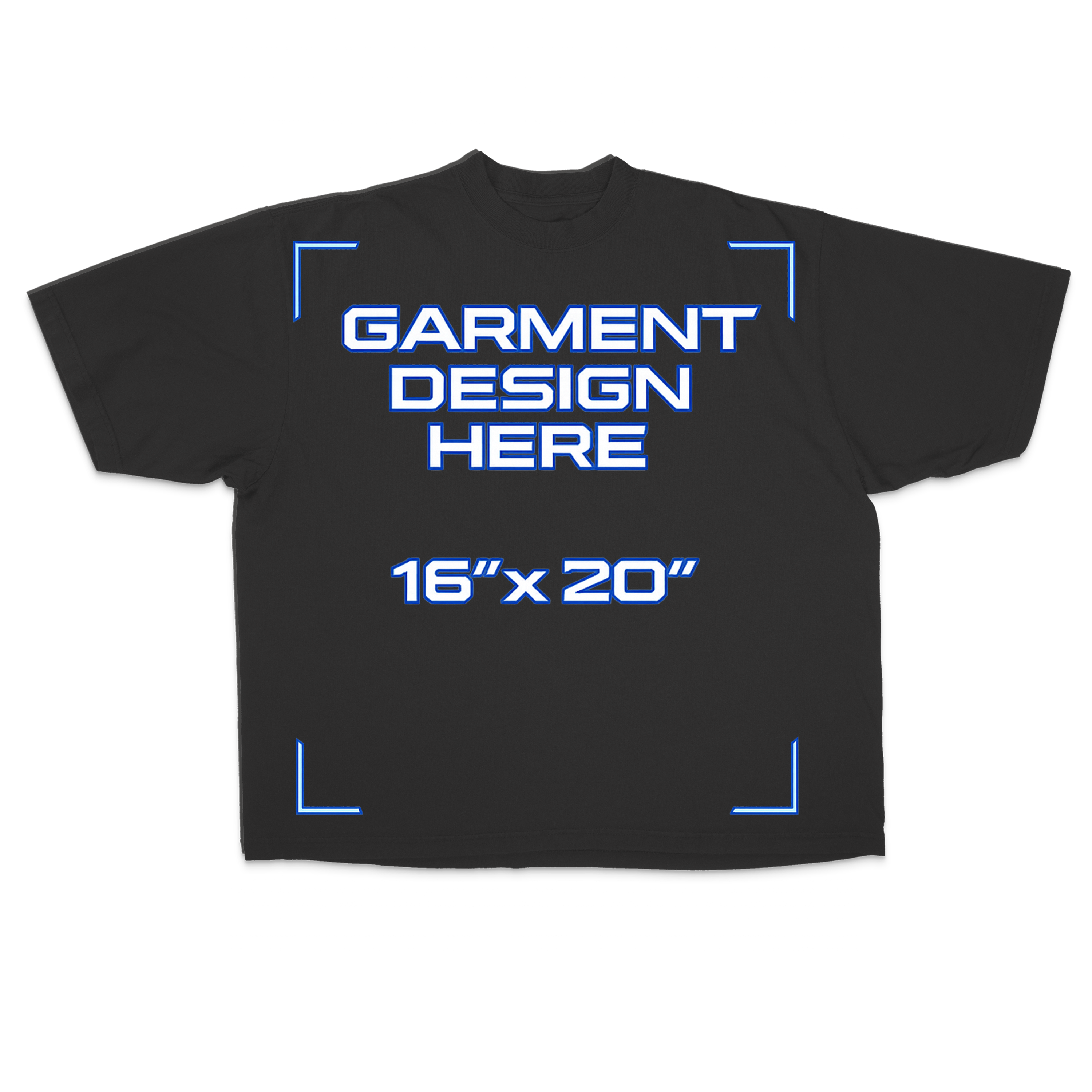 Custom Black Drop Shoulder Tee