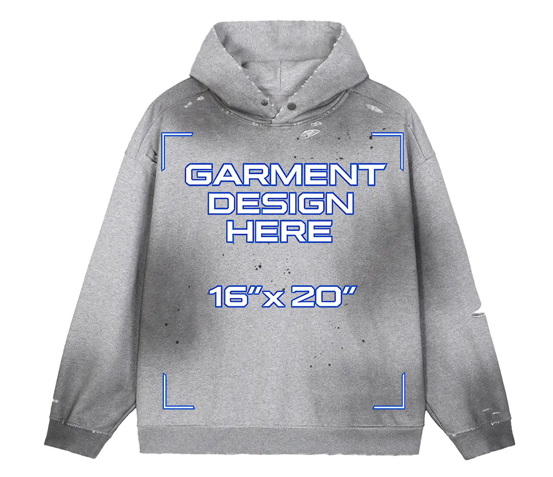 Custom Distressed Hoodie
