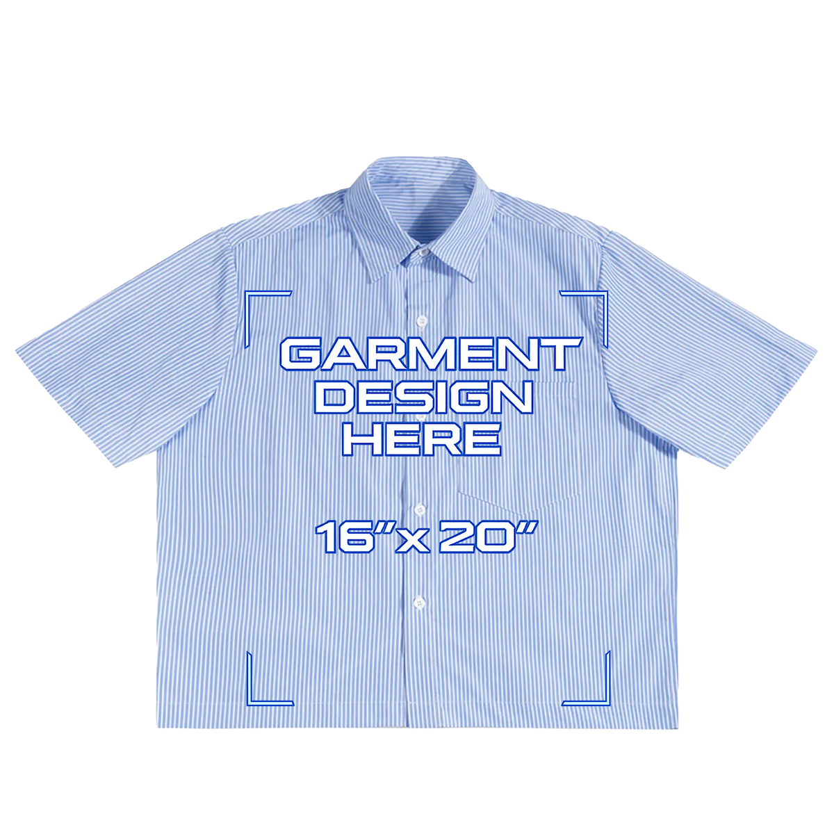 Custom Blue Button Up