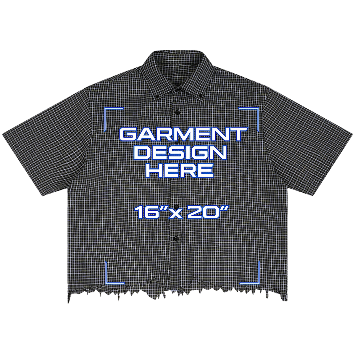 Custom Distress Button Up