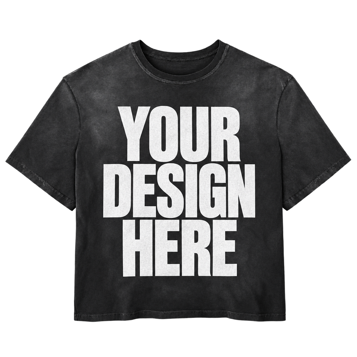 Custom Black Vintage Tee — Your Design Here