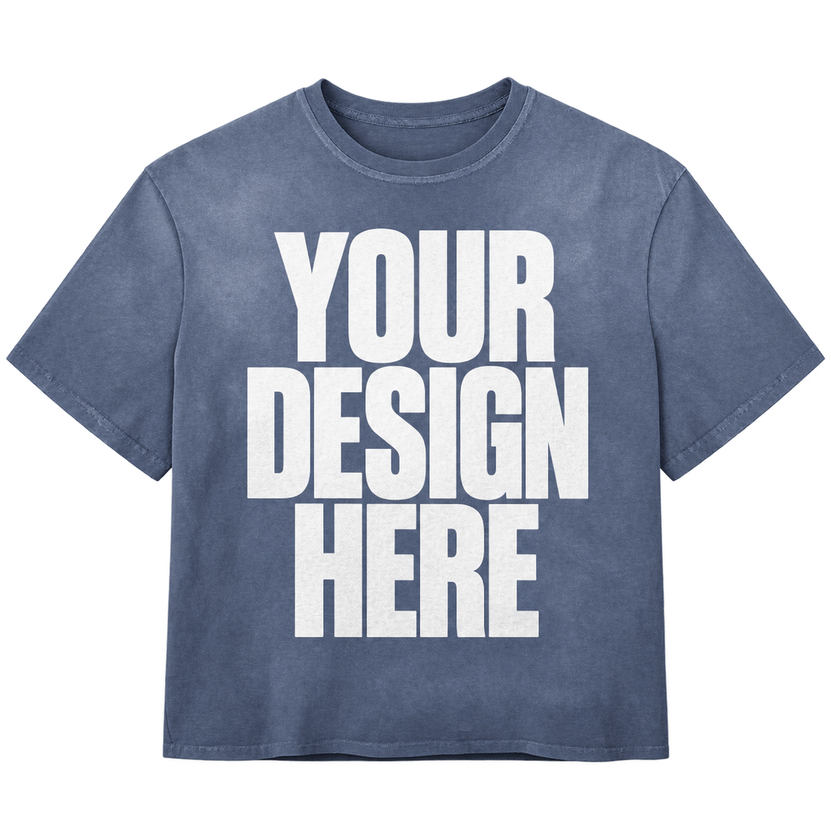 Custom Blue Vintage Tee — Your Design Here