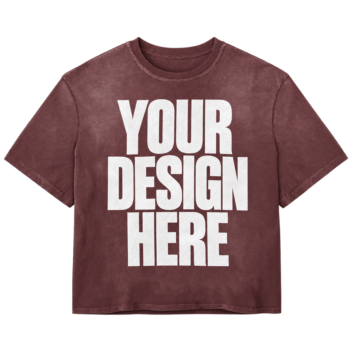 Custom Red Vintage Tee — Your Design Here