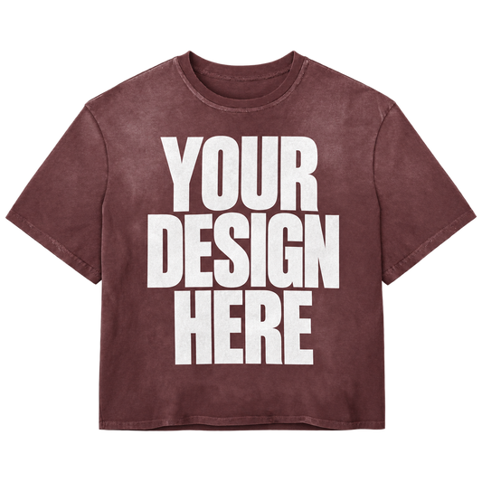 Custom Red Vintage Tee — Your Design Here