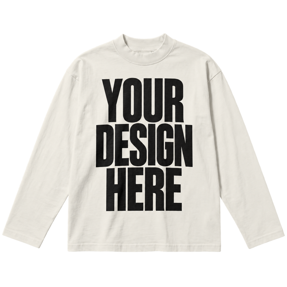 Custom Off White Baggy Long Sleeve — Your Design Here