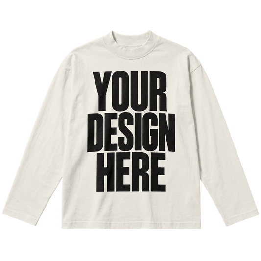 Custom Off White Baggy Long Sleeve — Your Design Here