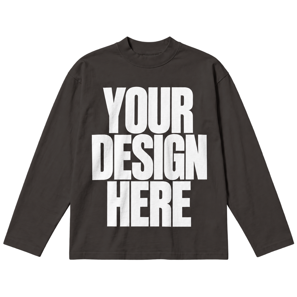 Custom Off Black Baggy Long Sleeve — Your Design Here