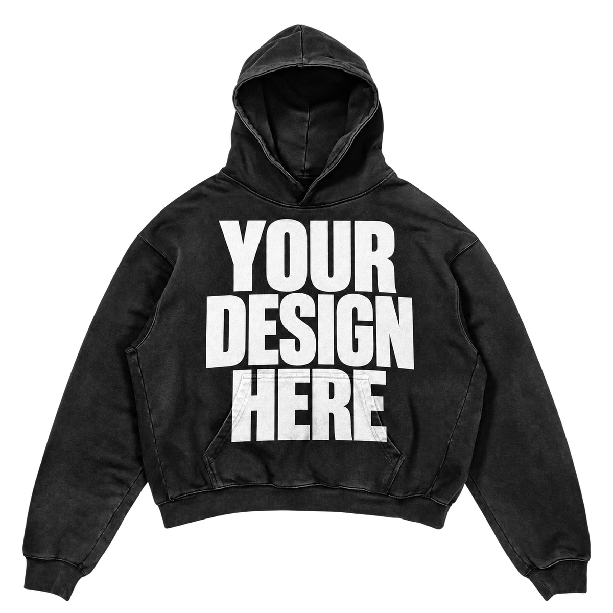 Custom Black Premium Hoodie — Your Design Here