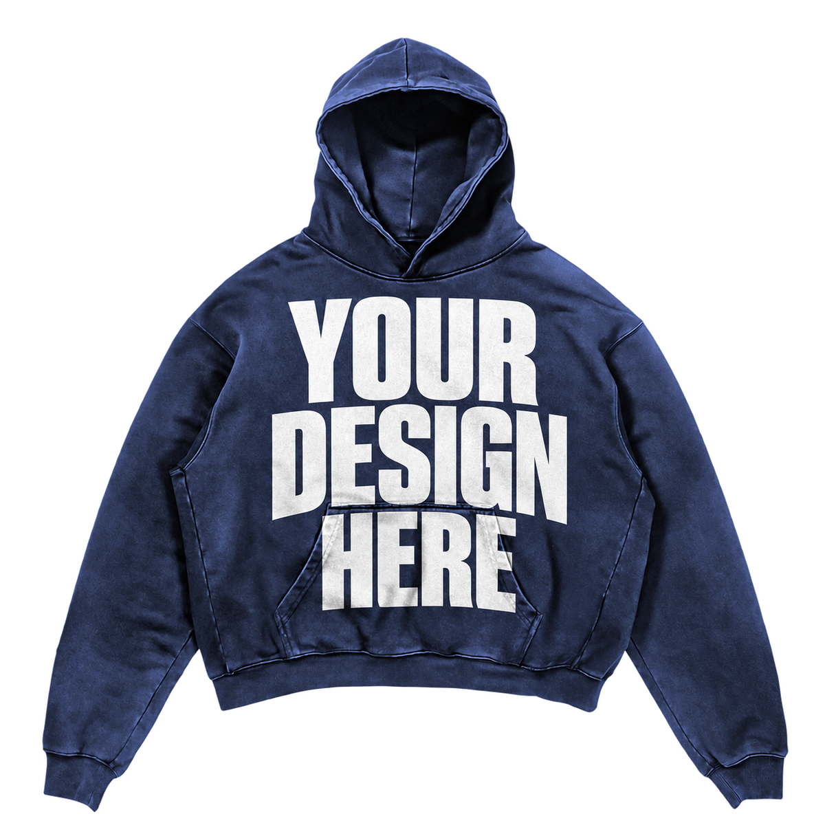 Custom Blue Premium Hoodie — Your Design Here
