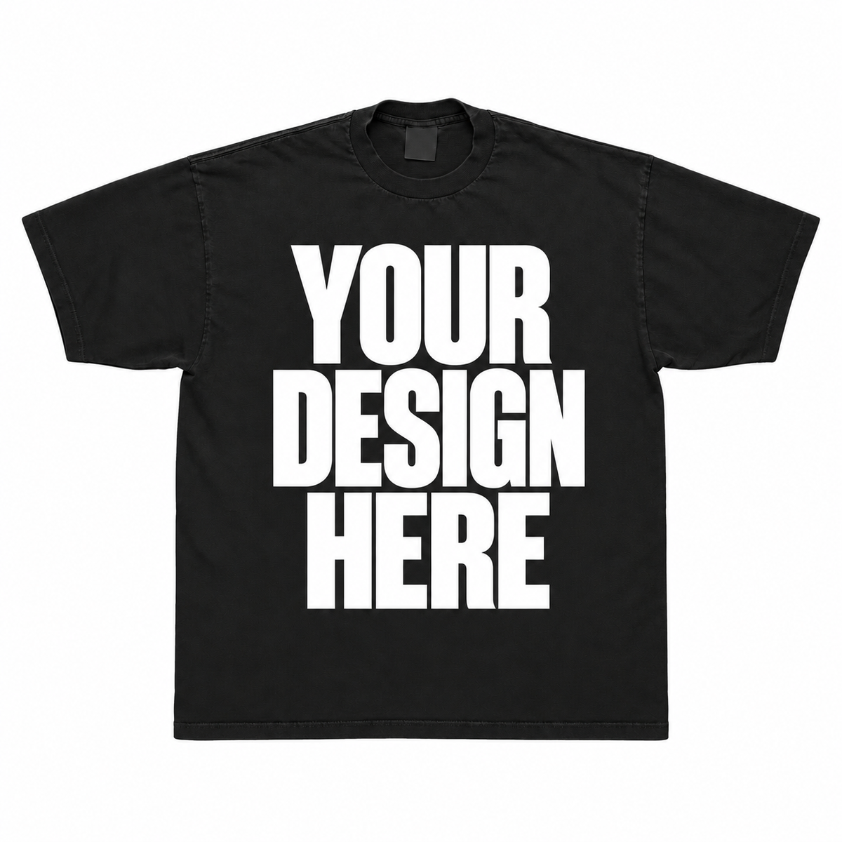 Custom Black Beefy Tee — Your Design Here