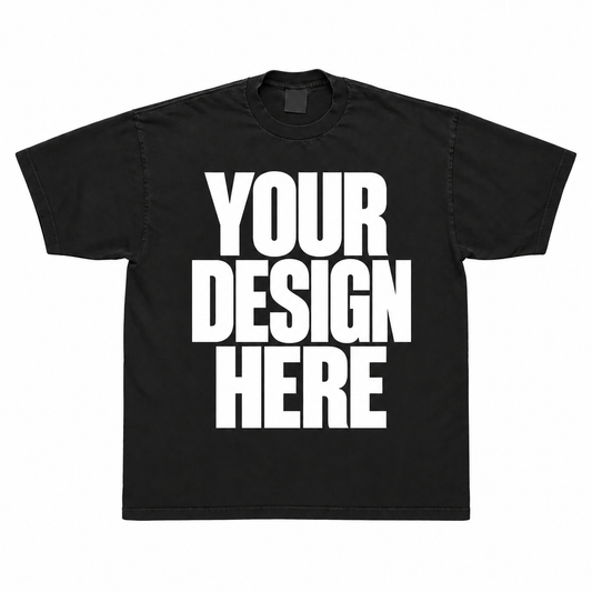 Custom Black Beefy Tee — Your Design Here