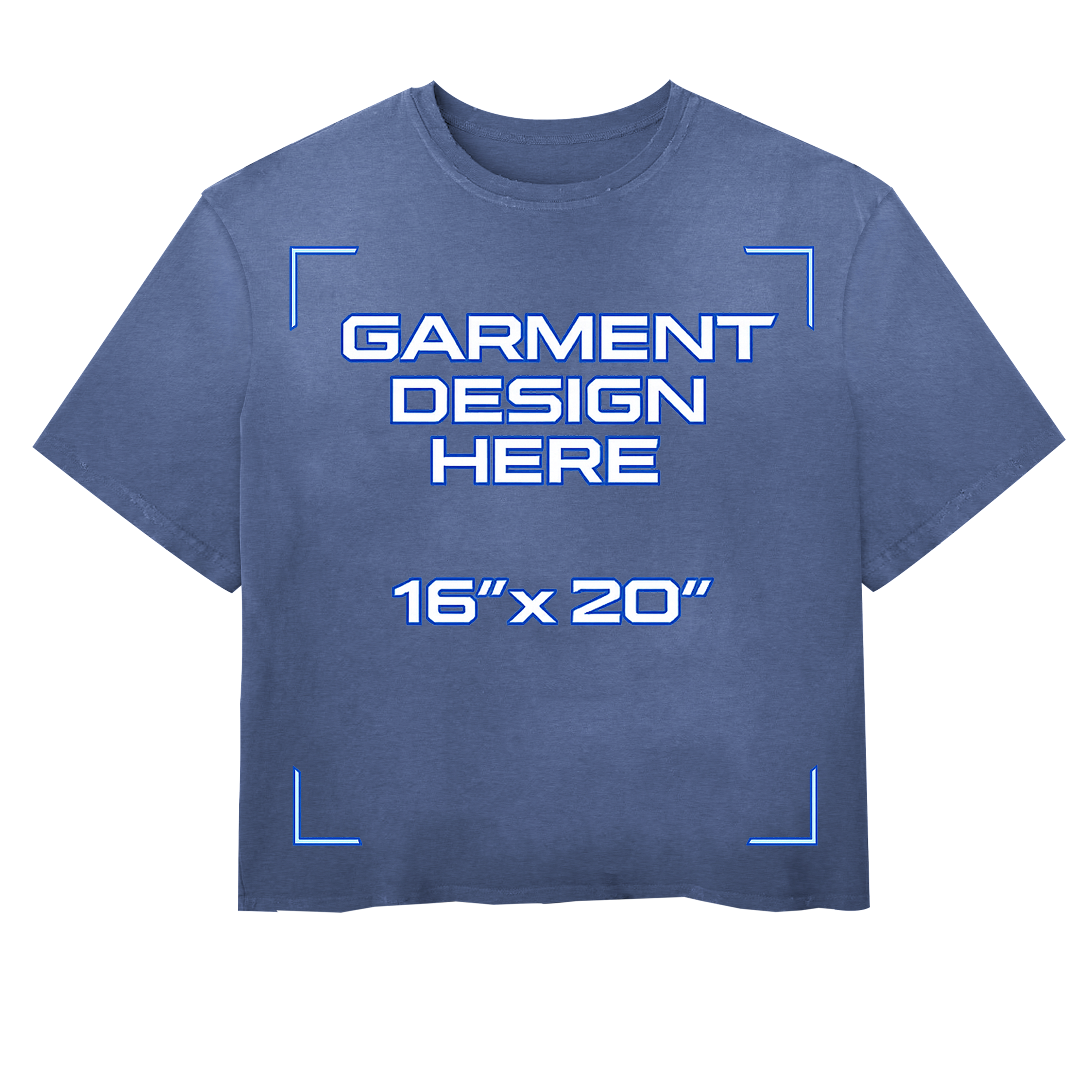 Custom Blue Vintage Tee