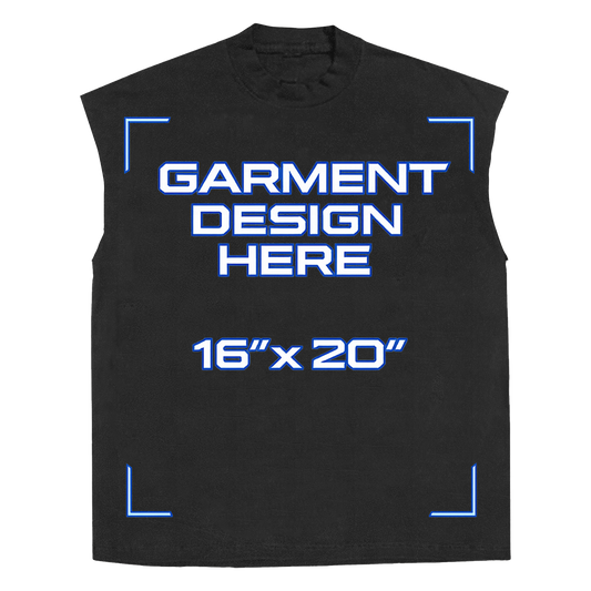 Custom Black Sleeveless Tee