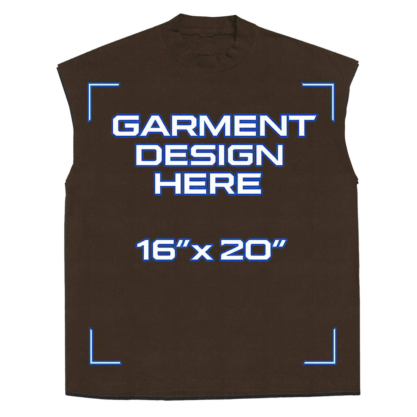 Custom Brown Sleeveless Tee