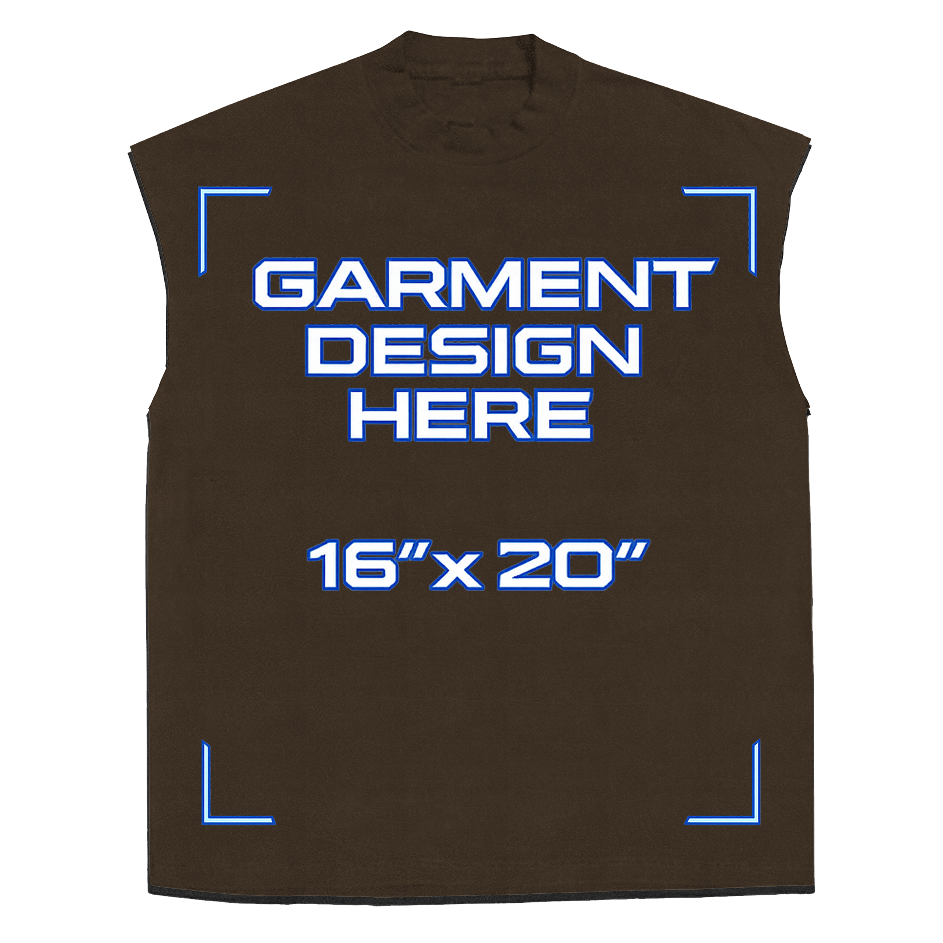 Custom Brown Sleeveless Tee
