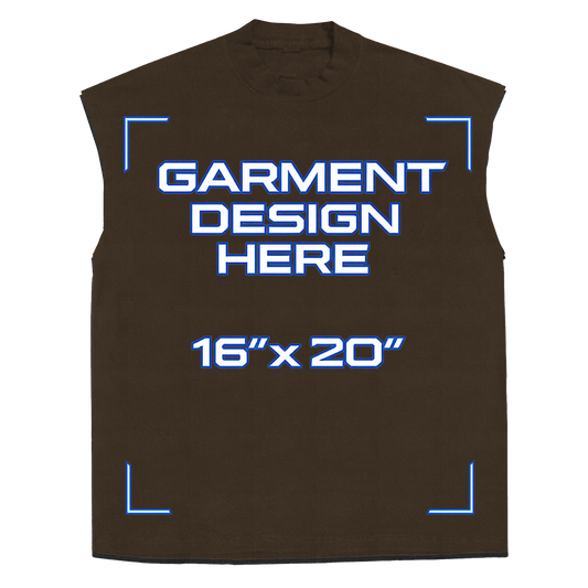 Custom Brown Sleeveless Tee