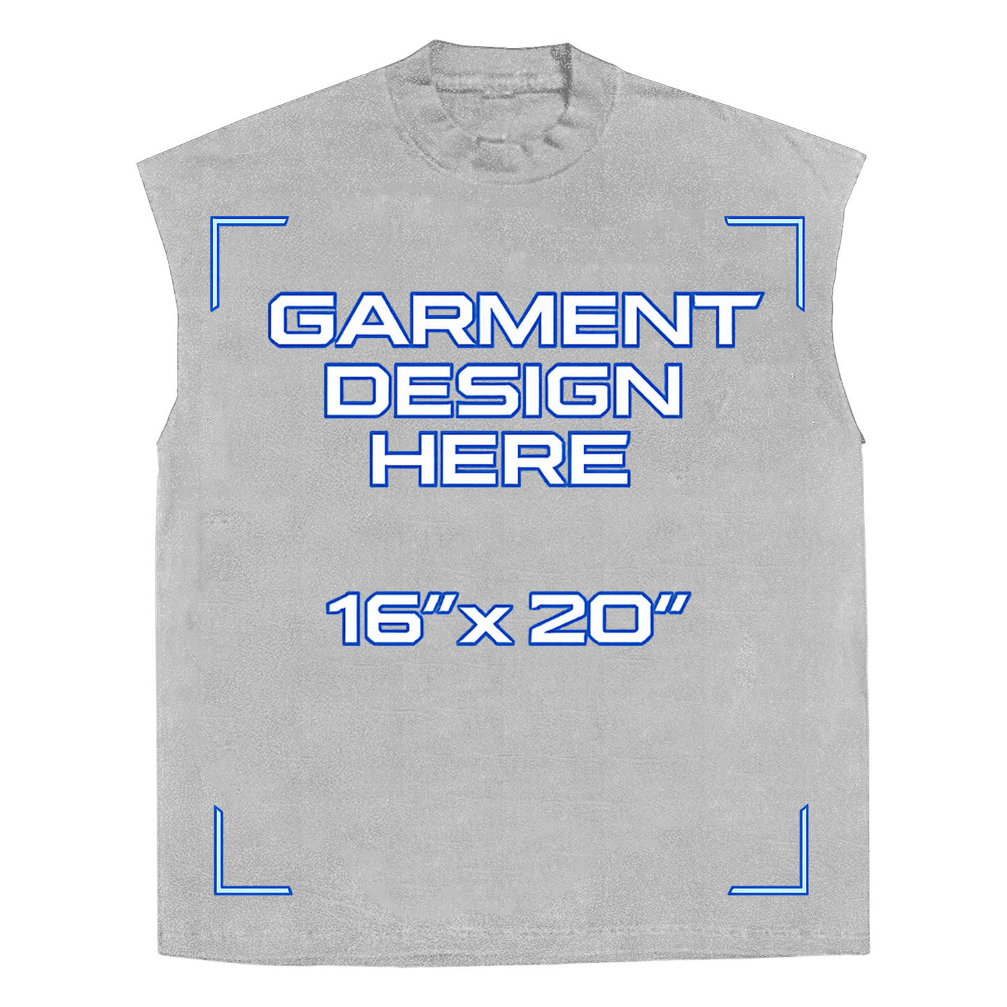 Custom White Sleeveless Tee