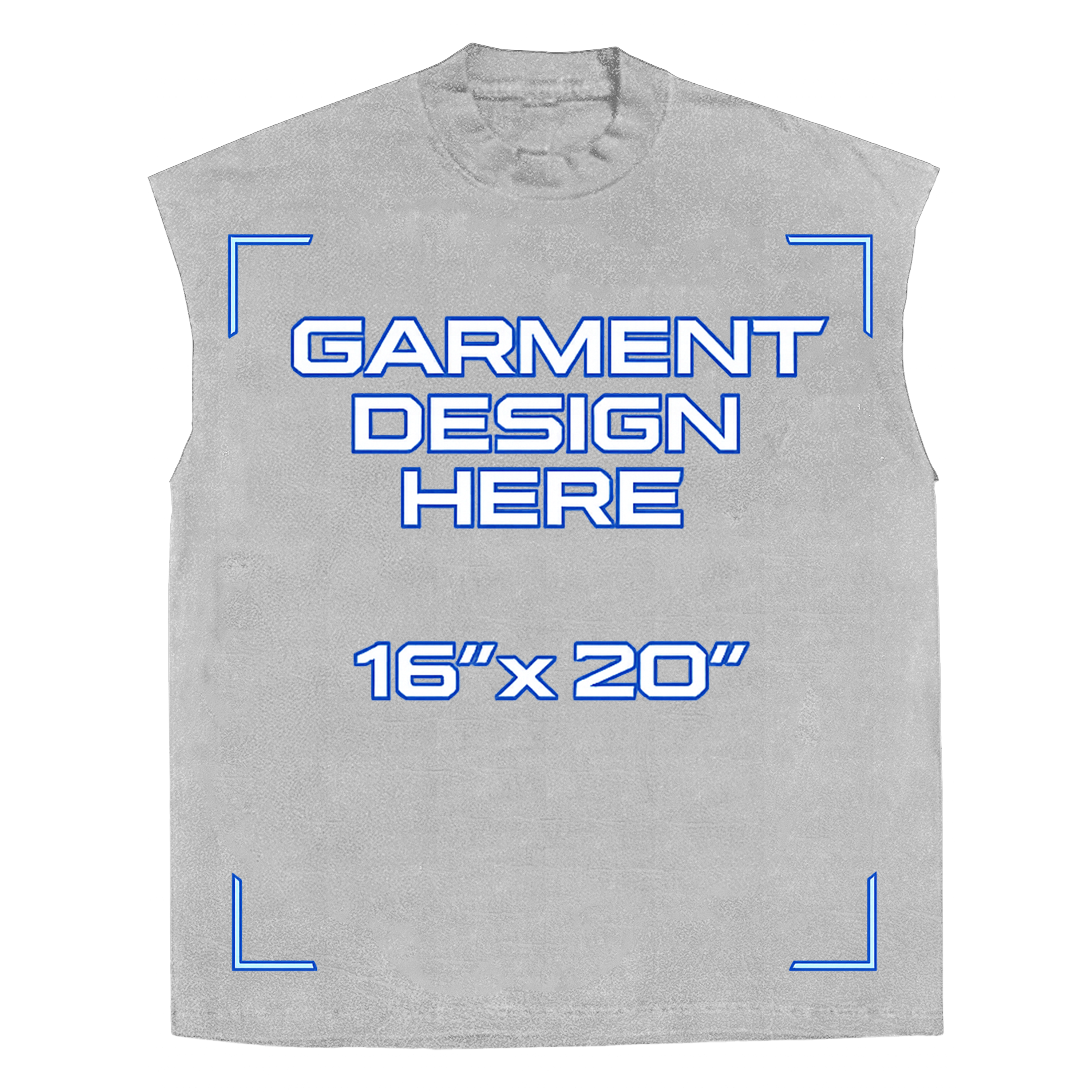 Custom White Sleeveless Tee