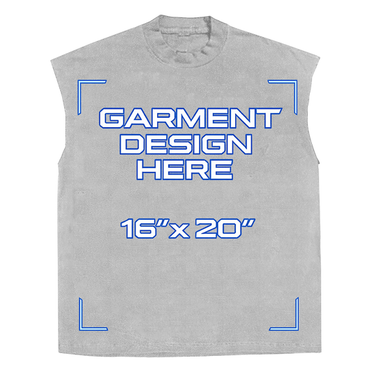Custom White Sleeveless Tee