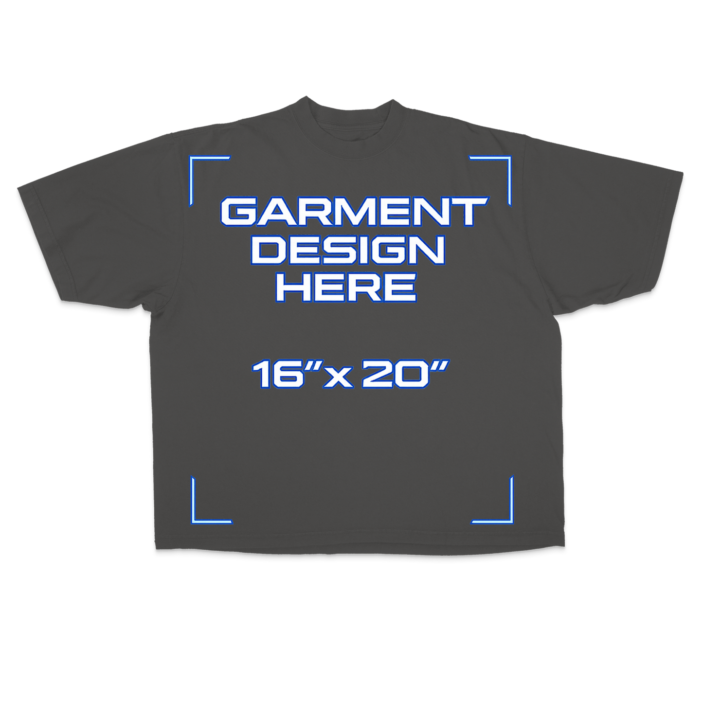 Custom Grey Drop Shoulder Tee