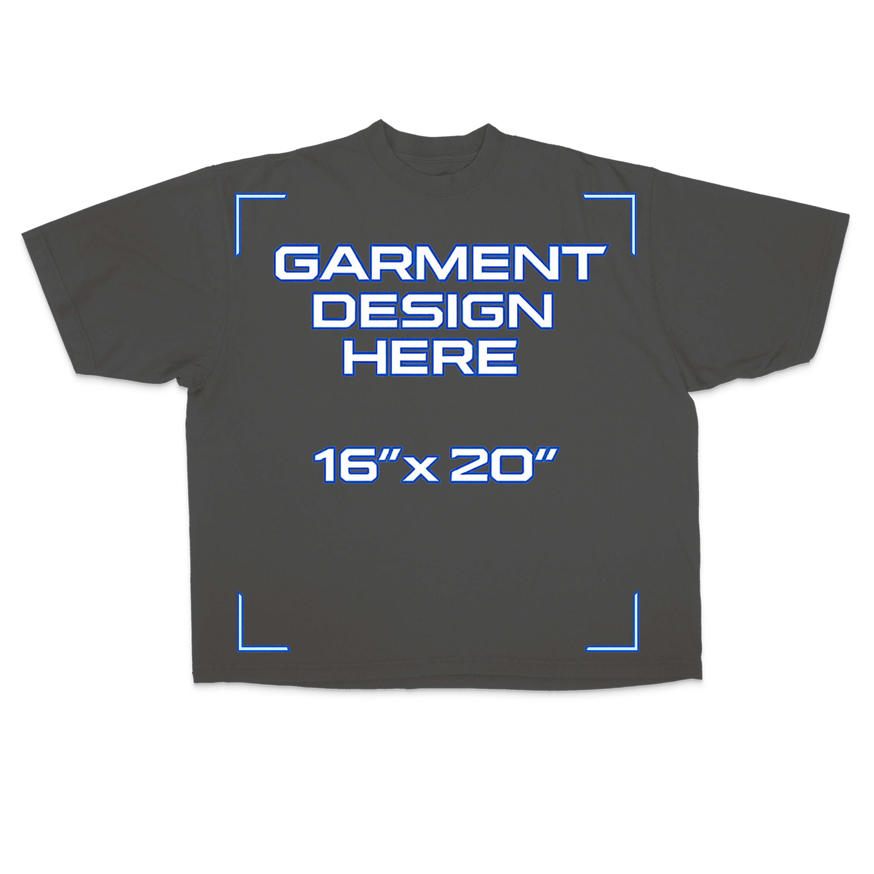 Custom Grey Drop Shoulder Tee