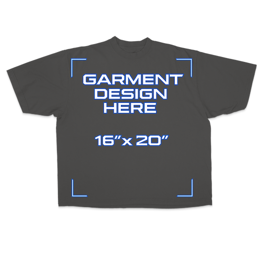 Custom Grey Drop Shoulder Tee