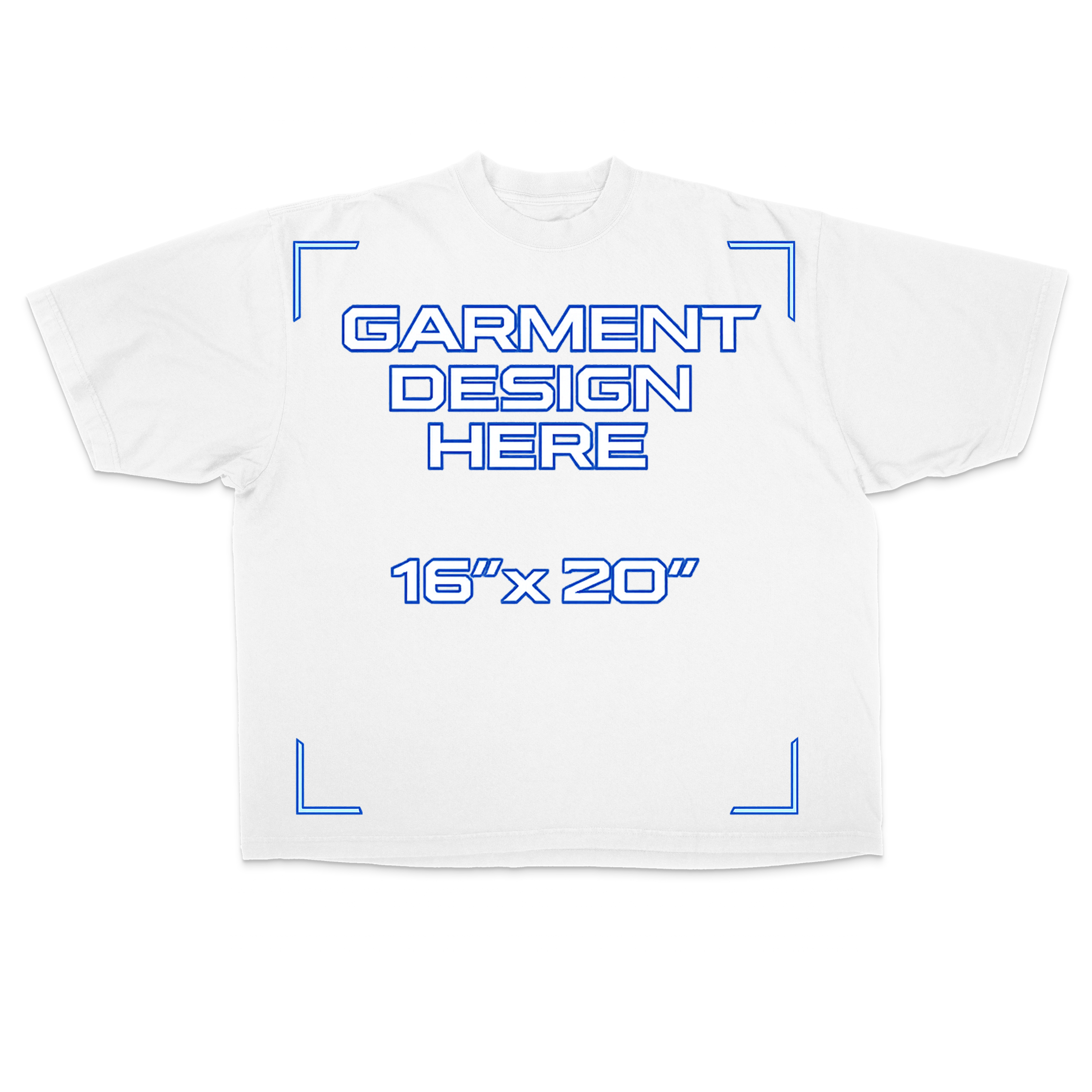 Custom White Drop Shoulder Tee