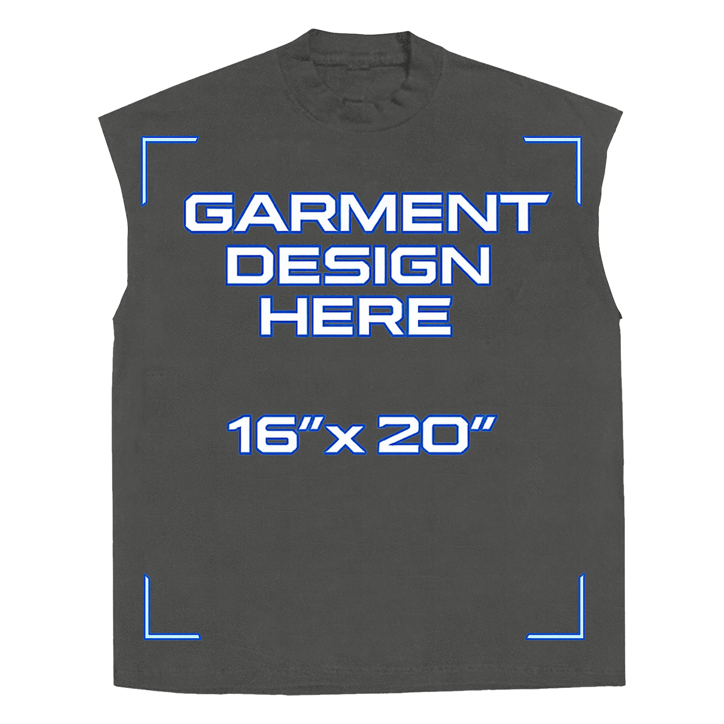 Custom Grey Sleeveless Tee