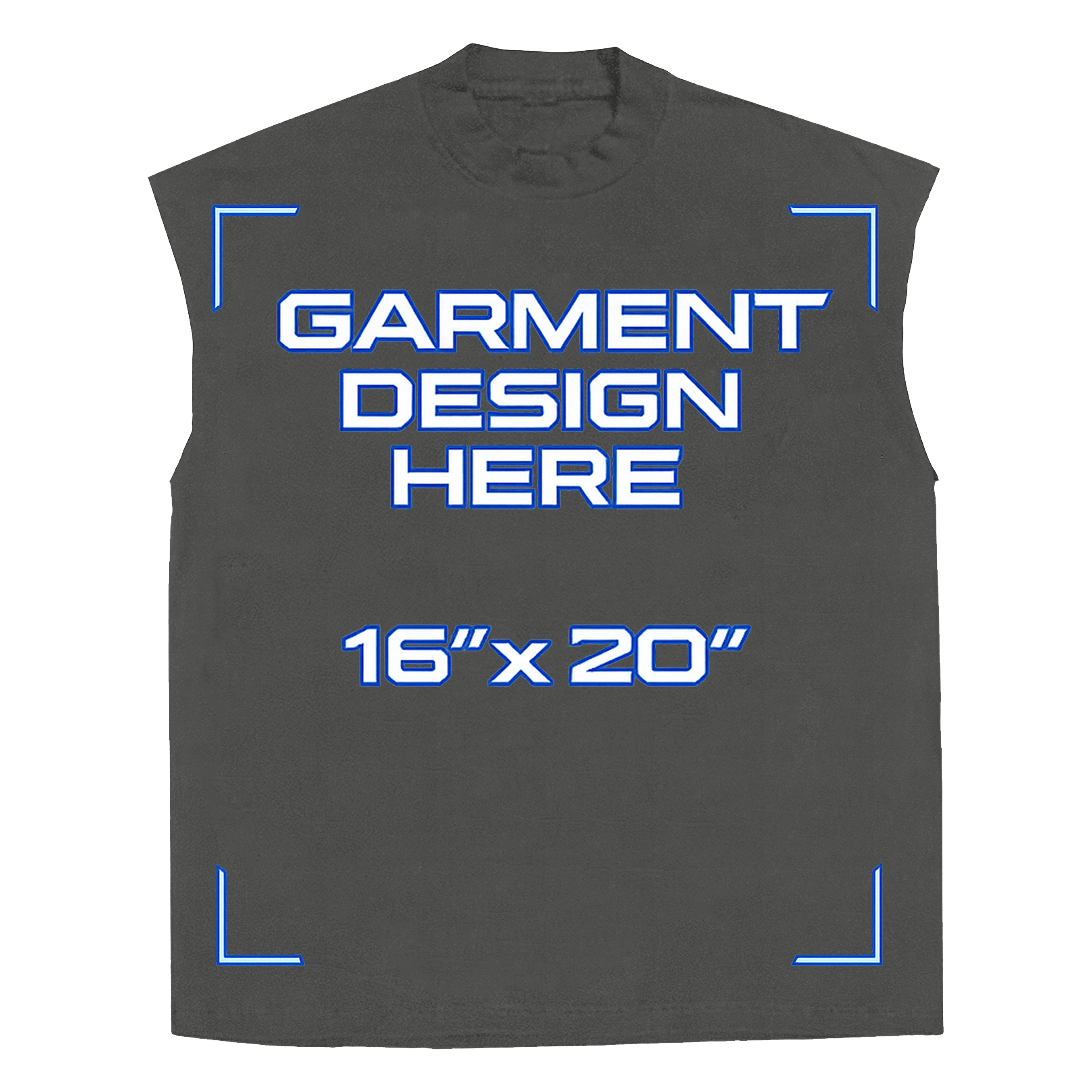 Custom Grey Sleeveless Tee