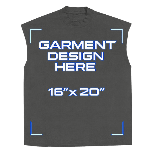 Custom Grey Sleeveless Tee