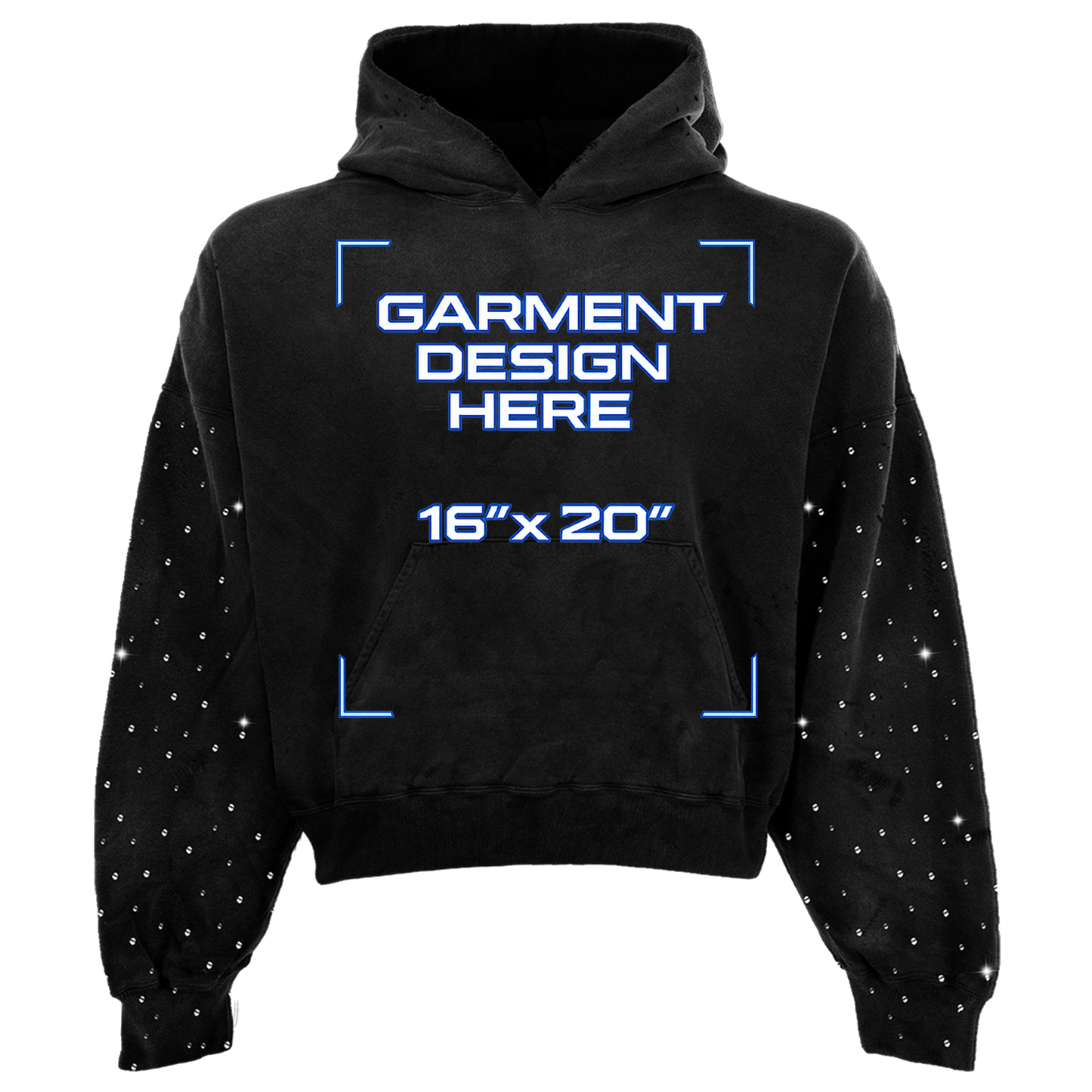 Custom Rhinestone Hoodie