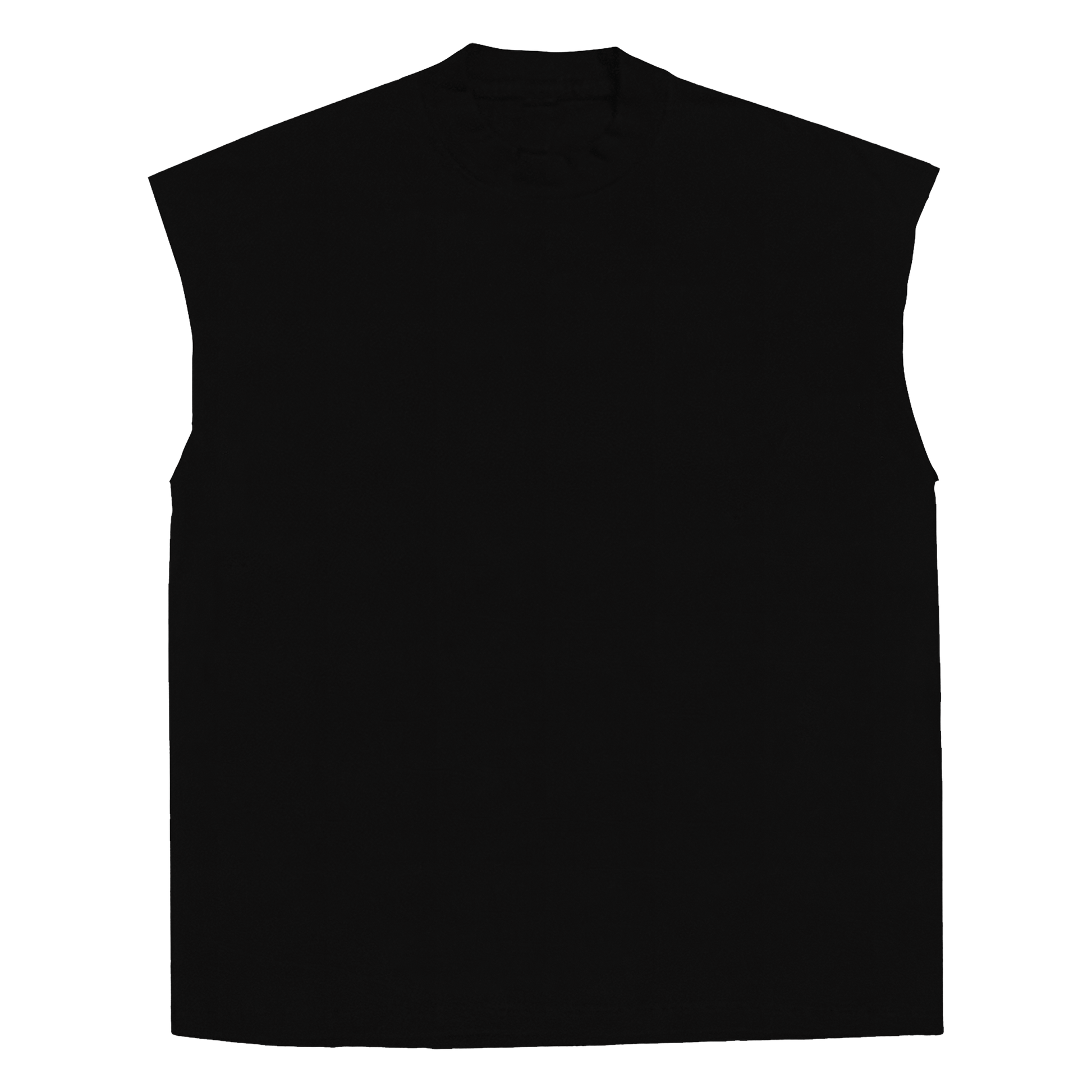 (Bulk) Custom Black Sleeveless Tee