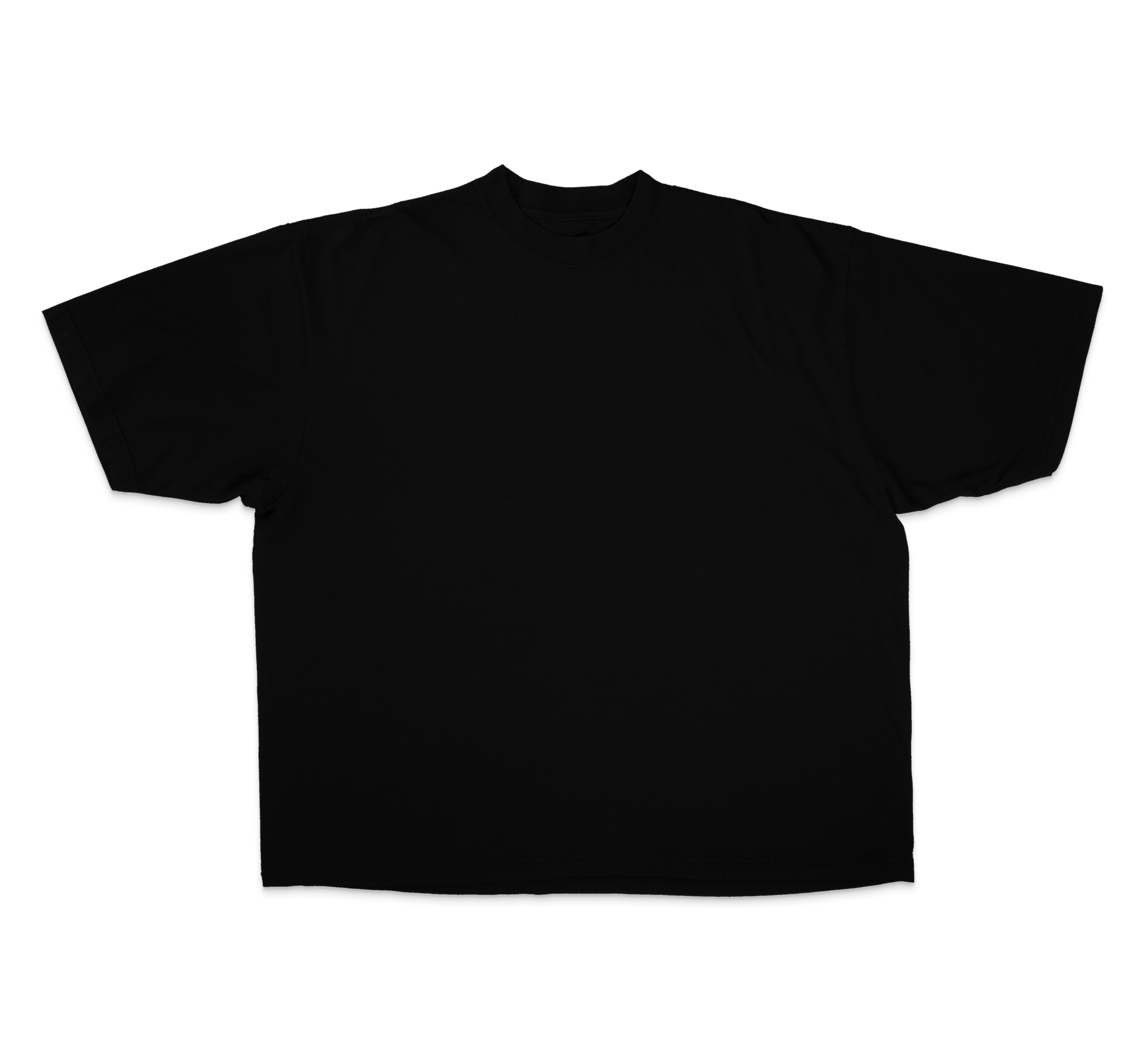 (Bulk) Custom Black Drop Shoulder