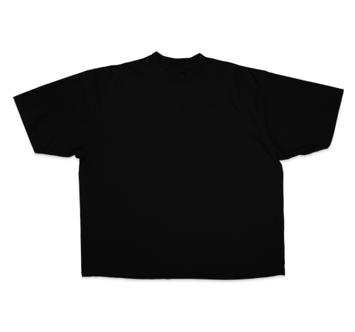 (Bulk) Custom Black Drop Shoulder