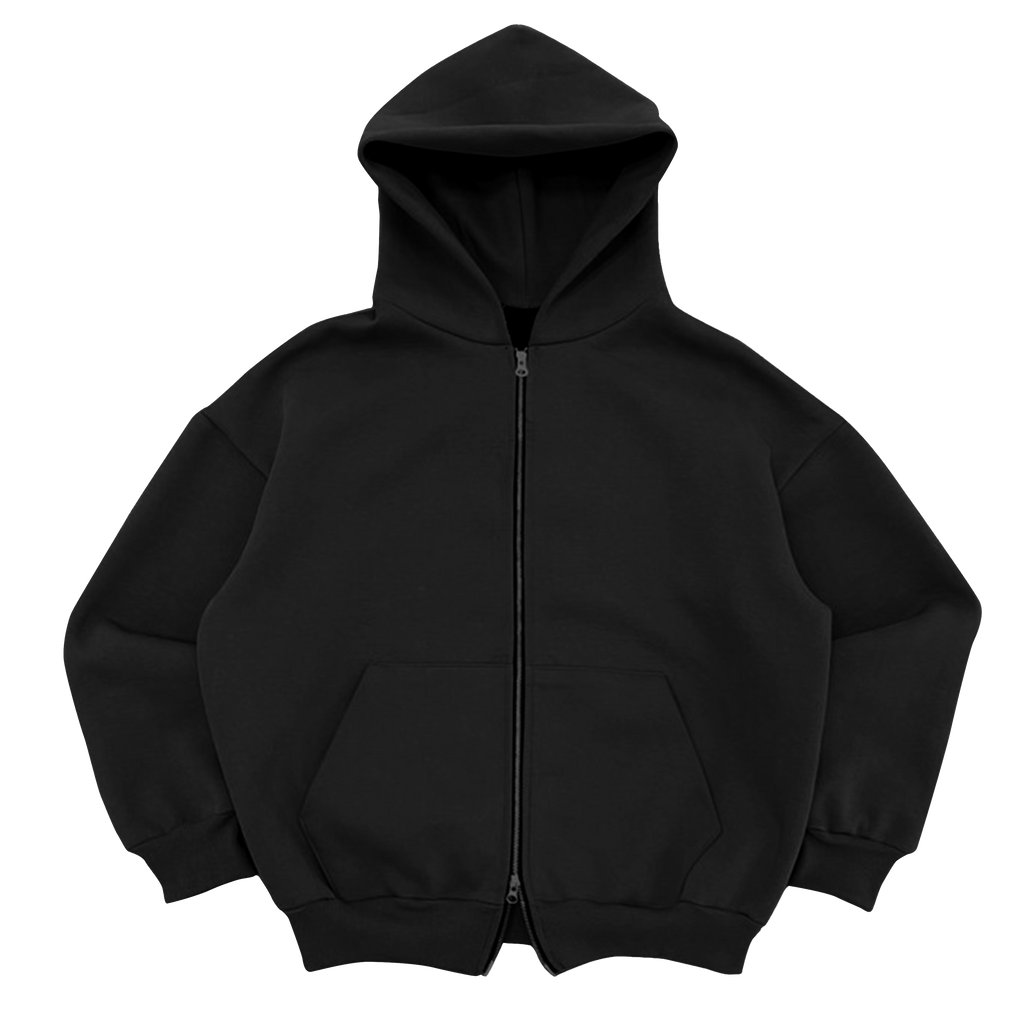 Custom Black Zip Up