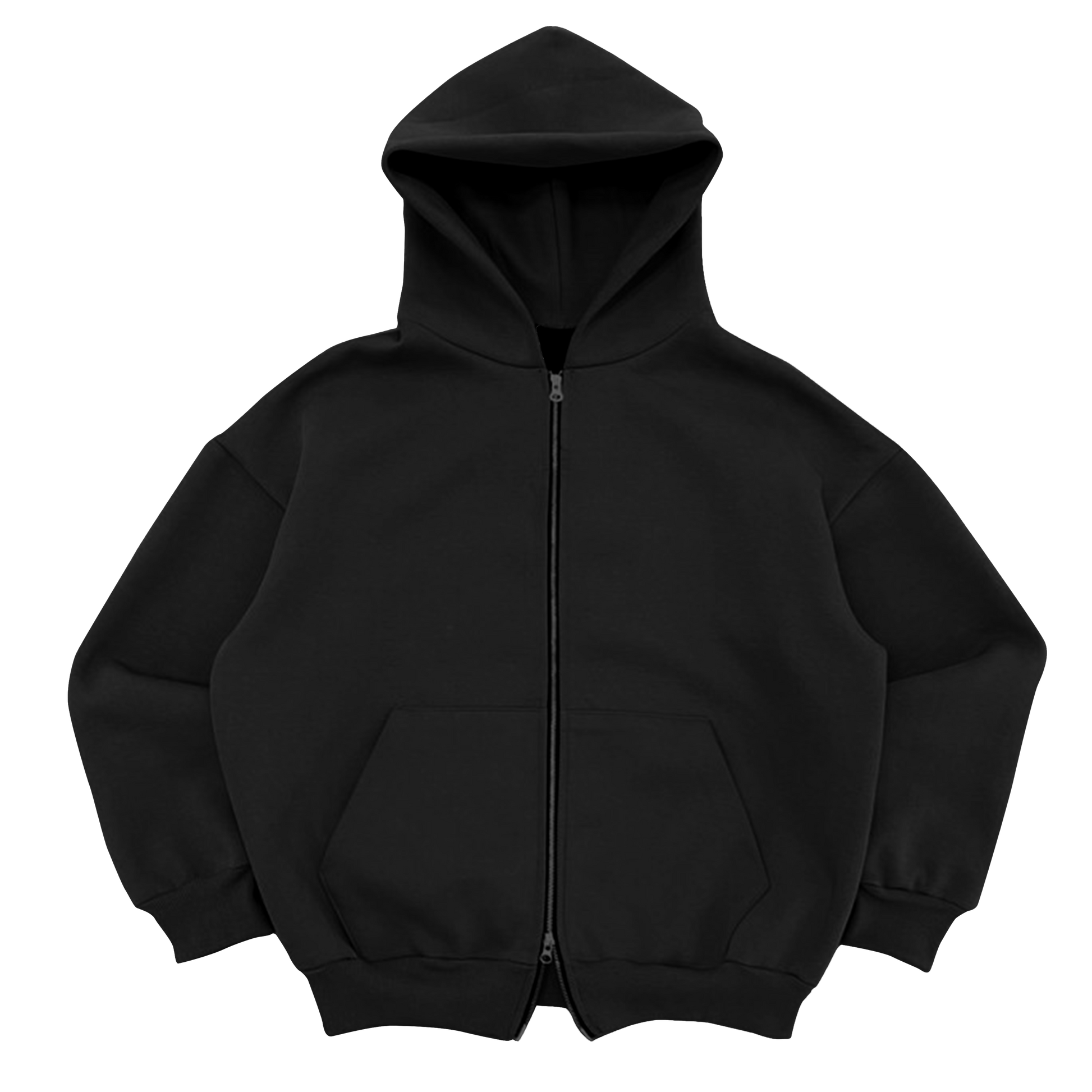 Custom Black Zip Up
