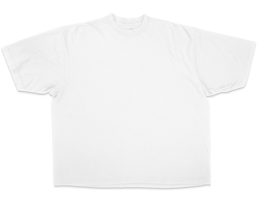 (Bulk) Custom White Drop Tee