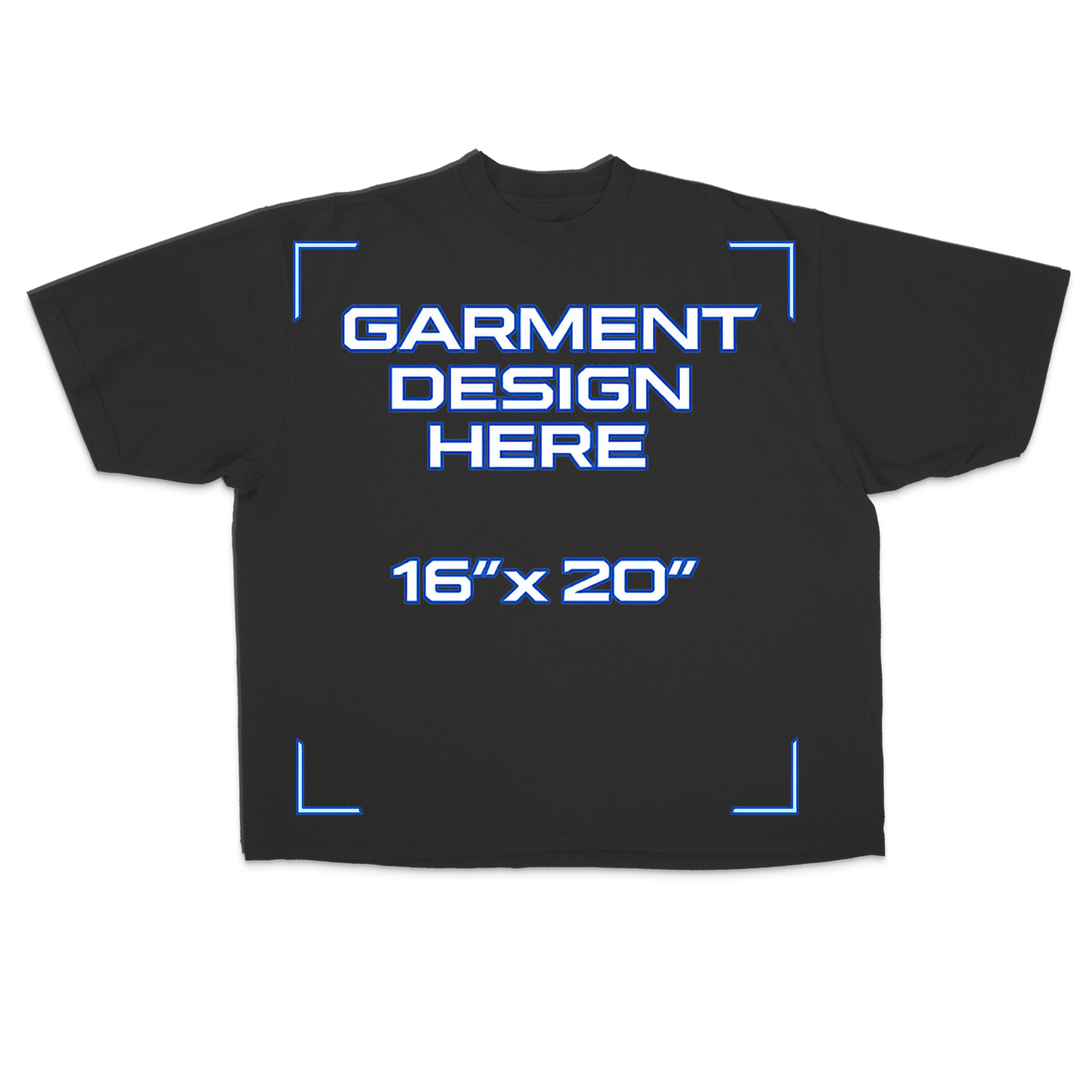 Custom Black Drop Shoulder Tee