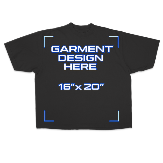 Custom Black Drop Shoulder Tee