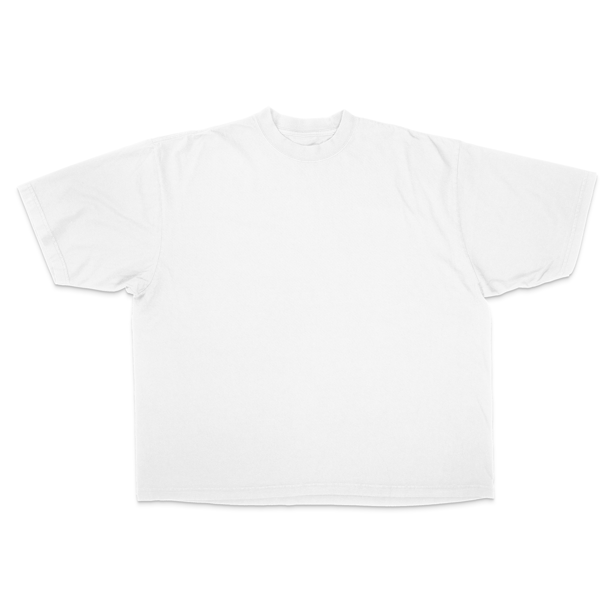 Custom White Drop Shoulder Tee