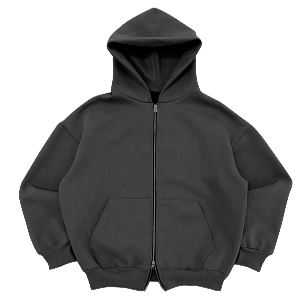 Custom Grey Double Zip