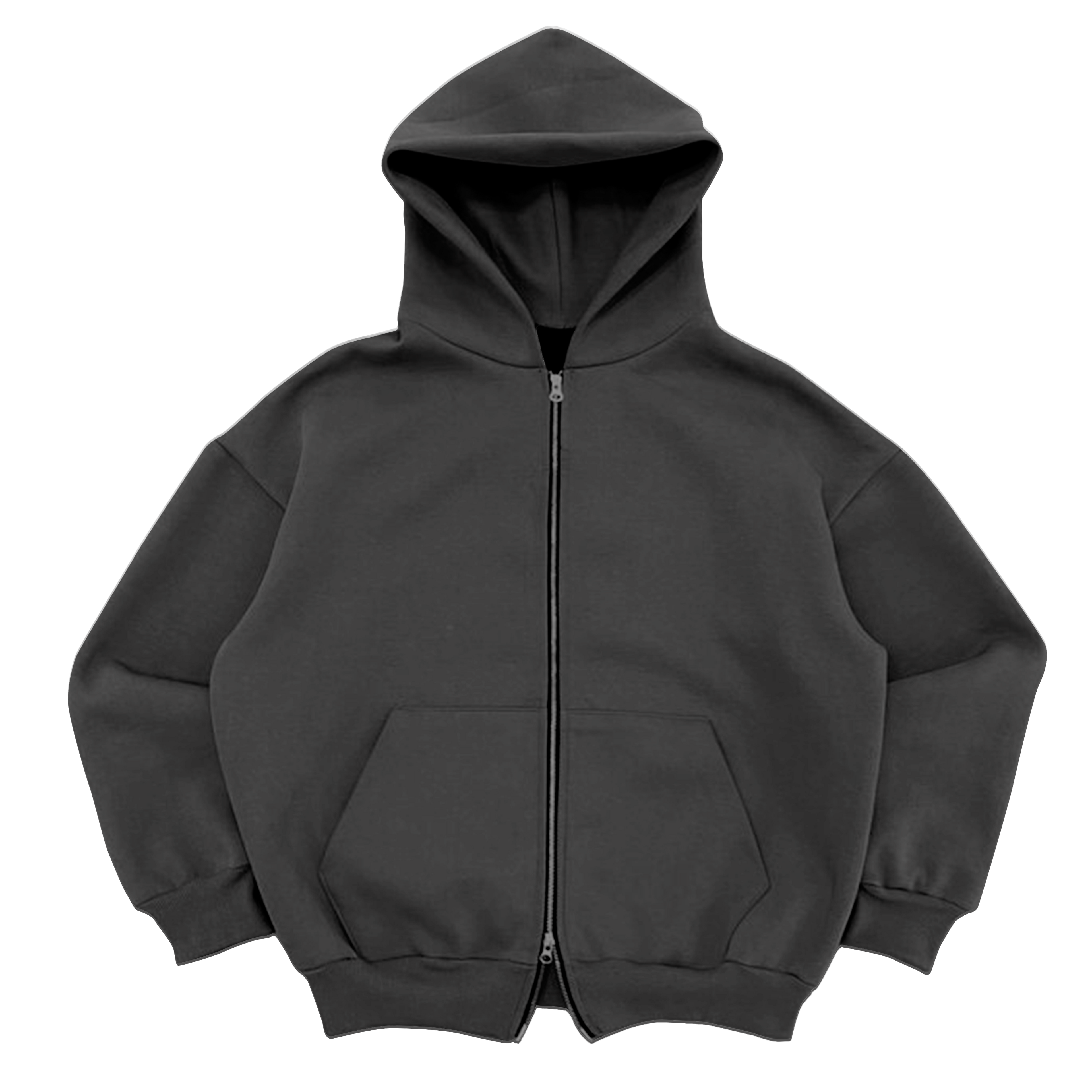 Custom Grey Double Zip