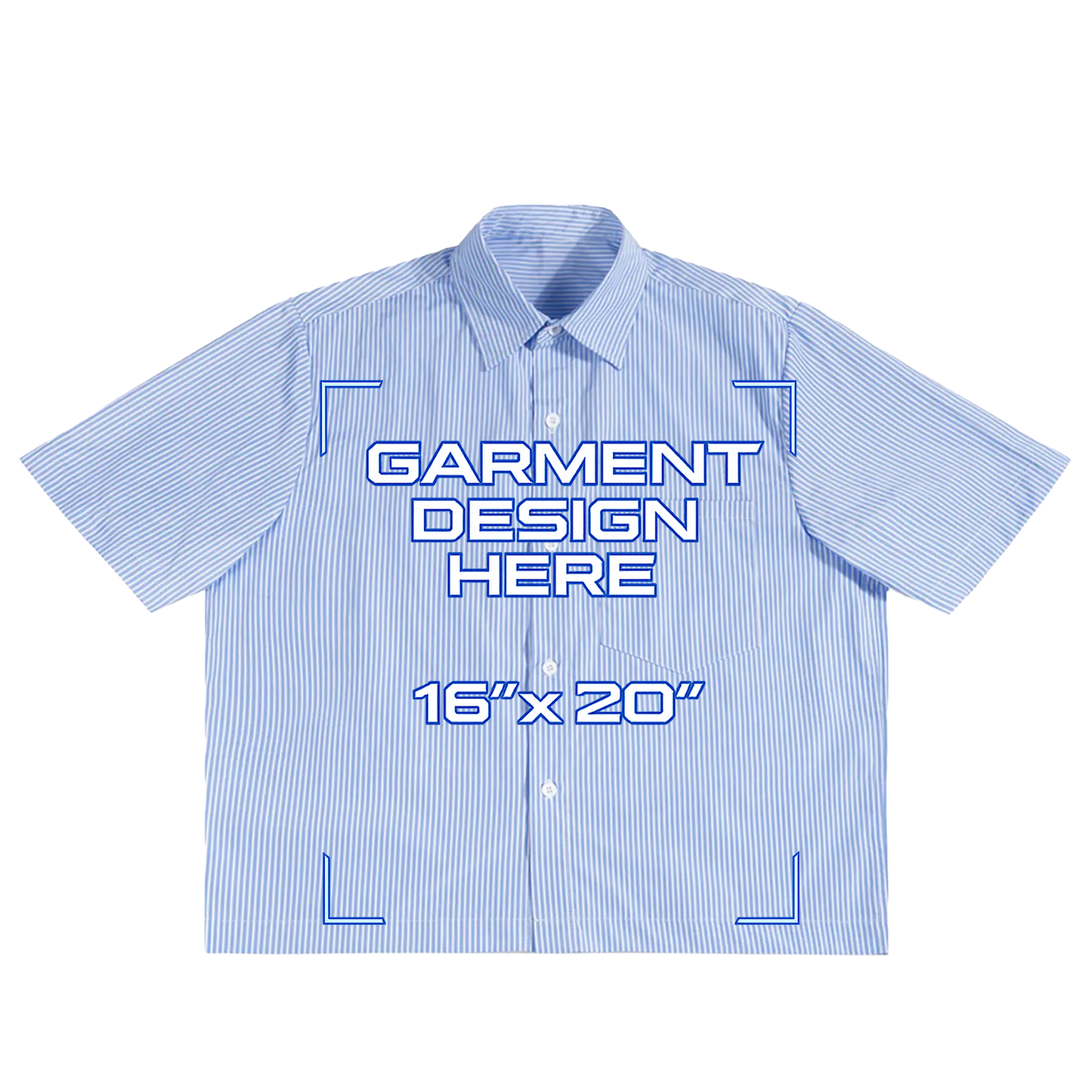 Custom Blue Button Up