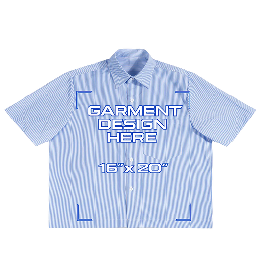 Custom Blue Button Up