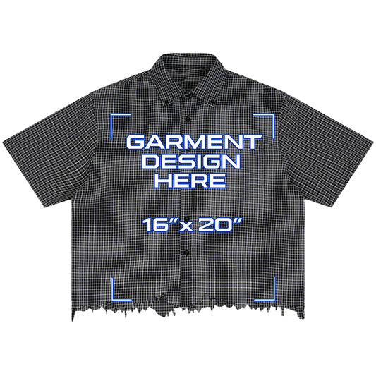 Custom Distress Button Up